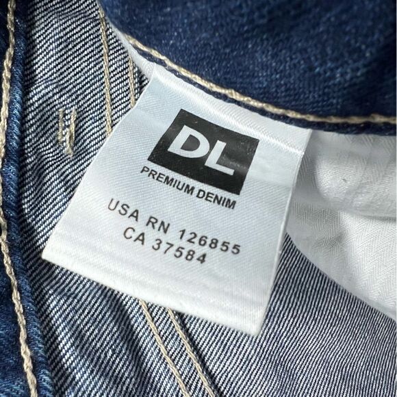 DL1961 Womens Bella High Rise Vintage Slim Distressed Blue Wash Jeans 26 - Picture 8 of 9